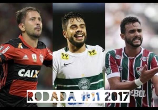TOP 3 por posição, dicas e unanimidades da rodada #11 do Cartola FC 2017 - Campeonato Brasileiro. Corinthians, Flamengo e Fluminense são os melhores times com dicas para escalação na 11ª rodada do Cartola FC