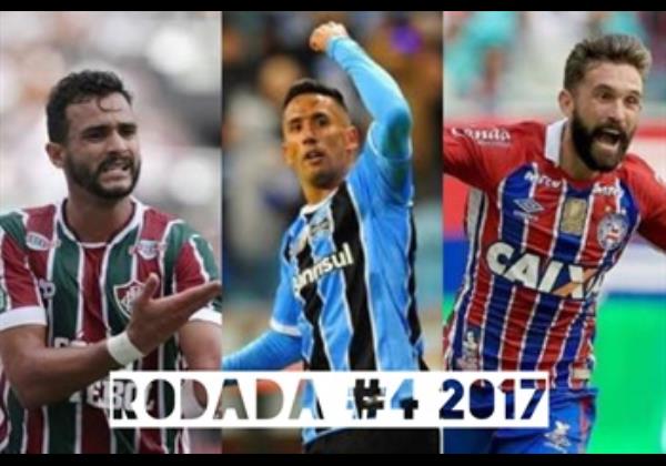 TOP 3 por posição, dicas e unanimidades da rodada #4 do Cartola FC 2017 - Campeonato Brasileiro. As dicas do Cartola FC Brasil para a 4ª rodada tem como melhor escalação e dicas os times do Fluminense, Grêmio e Bahia