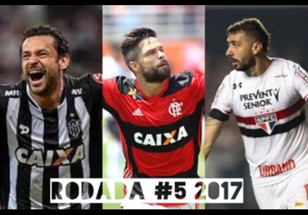 TOP 3 por posição, dicas e unanimidades da quinta rodada #5 do Cartola FC 2017 - Campeonato Brasileiro. As dicas do Cartola FC Brasil para a 5ª rodada tem como melhor escalação e dicas os times do Atlético Mineiro, São Paulo e Ponte Preta