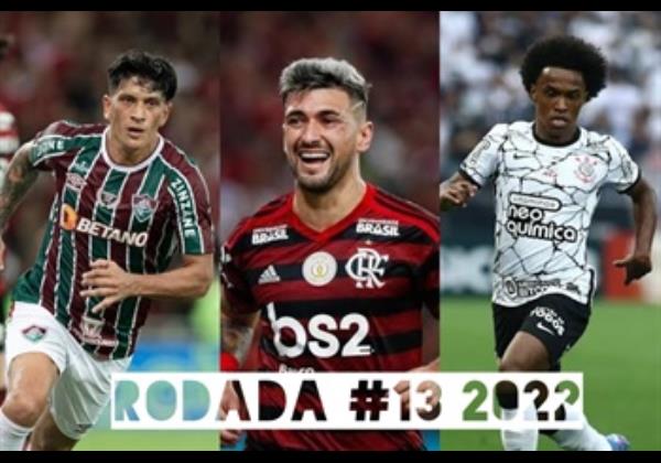 TOP 3 por posição, dicas e unanimidades da rodada #13 do Cartola FC 2022 - Campeonato Brasileiro. As dicas do Cartola FC Brasil para a 13ª rodada tem como melhor escalação e dicas os times do Corinthians, Fluminense e Internacional