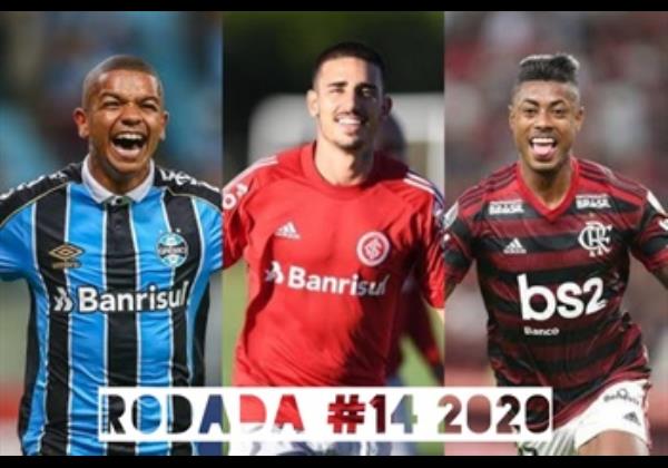 TOP 3 por posição, dicas e unanimidades da rodada #14 do Cartola FC 2020 - Campeonato Brasileiro. As dicas do Cartola FC Brasil para a 14ª rodada tem como melhor escalação e dicas os times do Grêmio, Flamengo e Atlético-MG
