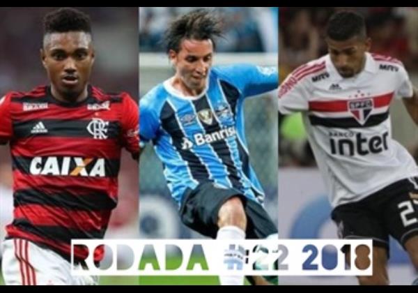 TOP 3 por posição, dicas e unanimidades da rodada #22 do Cartola FC 2018 - Campeonato Brasileiro. As dicas do Cartola FC Brasil para a 22ª rodada tem como melhor escalação e dicas os times do Flamengo, São Paulo e Grêmio