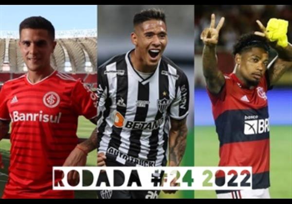 TOP 3 por posição, dicas e unanimidades da rodada #24 do Cartola FC 2022 - Campeonato Brasileiro. As dicas do Cartola FC Brasil para a 24ª rodada tem como melhor escalação e dicas os times do Flamengo, Internacional e Corinthians