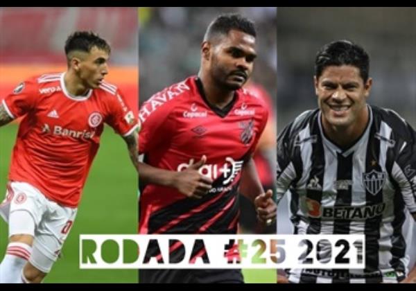 TOP 3 por posição, dicas e unanimidades da rodada #25 do Cartola FC 2021 - Campeonato Brasileiro. As dicas do Cartola FC Brasil para a 25ª rodada tem como melhor escalação e dicas os times do Corinthians, Internacional e Atlético-MG