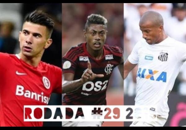 TOP 3 por posição, dicas e unanimidades da rodada #29 do Cartola FC 2019 - Campeonato Brasileiro. As dicas do Cartola FC Brasil para a 29ª rodada tem como melhor escalação e dicas os times do Flamengo, Atlético-MG e Santos