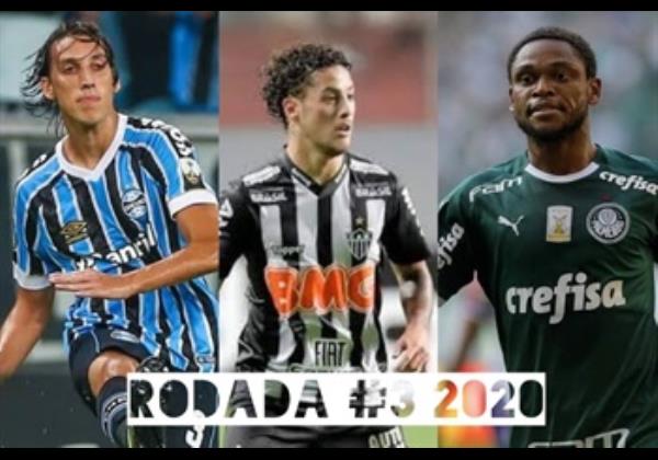 TOP 3 por posição, dicas e unanimidades da rodada #3 do Cartola FC 2020 - Campeonato Brasileiro. As dicas do Cartola FC Brasil para a 3ª rodada tem como melhor escalação e dicas os times do Atlético-MG, Palmeiras e Flamengo