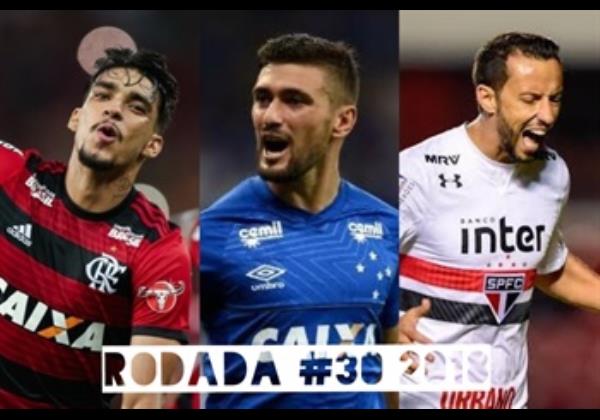 TOP 3 por posição, dicas e unanimidades da rodada #30 do Cartola FC 2018 - Campeonato Brasileiro. As dicas do Cartola FC Brasil para a 30ª rodada tem como melhor escalação e dicas os times do Palmeiras, Cruzeiro e Flamengo