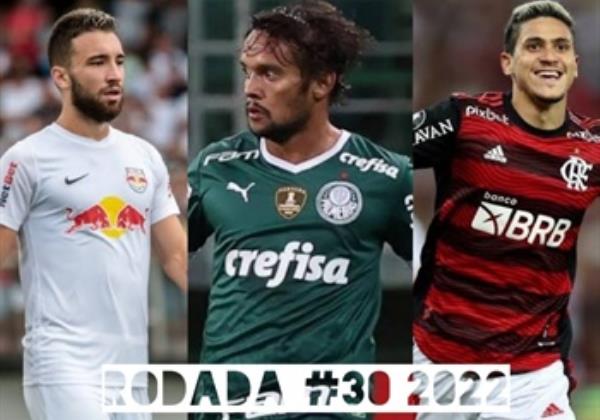 TOP 3 por posição, dicas e unanimidades da rodada #30 do Cartola FC 2022 - Campeonato Brasileiro. As dicas do Cartola FC Brasil para a 30ª rodada tem como melhor escalação e dicas os times do Palmeiras, Flamengo e RB Bragantino