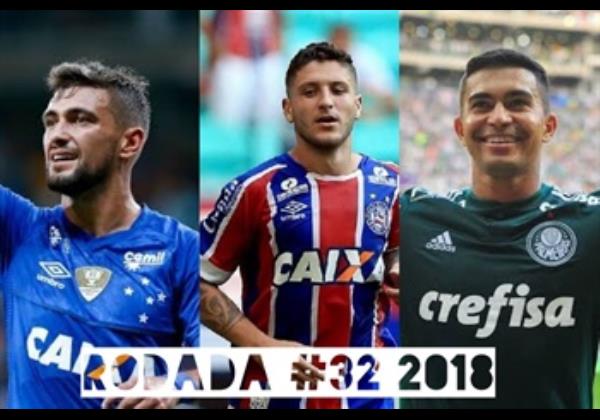 TOP 3 por posição, dicas e unanimidades da rodada #32 do Cartola FC 2018 - Campeonato Brasileiro. As dicas do Cartola FC Brasil para a 32ª rodada tem como melhor escalação e dicas os times do Cruzeiro, Bahia e Internacional