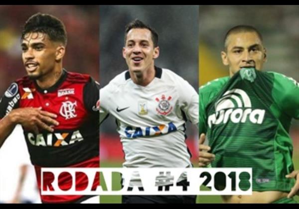 TOP 3 por posição, dicas e unanimidades da rodada #4 do Cartola FC 2018 - Campeonato Brasileiro. As dicas do Cartola FC Brasil para a 4ª rodada tem como melhor escalação e dicas os times do Vasco, Corinthians e Chapecoense
