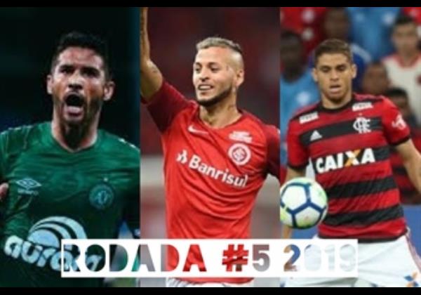 TOP 3 por posição, dicas e unanimidades da rodada #5 do Cartola FC 2019 - Campeonato Brasileiro. As dicas do Cartola FC Brasil para a 5ª rodada tem como melhor escalação e dicas os times do São Paulo, Internacional e Chapecoense