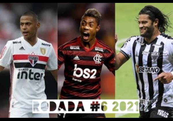 TOP 3 por posição, dicas e unanimidades da rodada #6 do Cartola FC 2021 - Campeonato Brasileiro. As dicas do Cartola FC Brasil para a 6ª rodada tem como melhor escalação e dicas os times do Flamengo, São Paulo e Atlético-MG