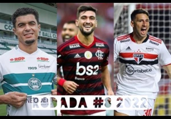 TOP 3 por posição, dicas e unanimidades da rodada #8 do Cartola FC 2022 - Campeonato Brasileiro. As dicas do Cartola FC Brasil para a 8ª rodada tem como melhor escalação e dicas os times do Atlético-MG, Corinthians e São Paulo