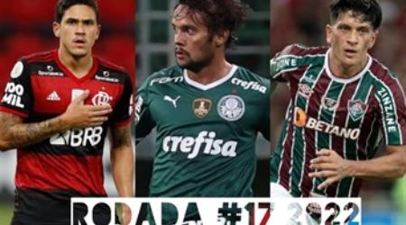 TOP 3 por posição, dicas e unanimidades da rodada #17 do Cartola FC 2022 - Campeonato Brasileiro. As dicas do Cartola FC Brasil para a 17ª rodada tem como melhor escalação e dicas os times do Flamengo, Atlético-MG e Palmeiras