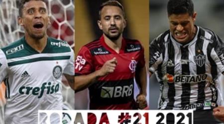 TOP 3 por posição, dicas e unanimidades da rodada #21 do Cartola FC 2021 - Campeonato Brasileiro. As dicas do Cartola FC Brasil para a 21ª rodada tem como melhor escalação e dicas os times do Palmeiras, Atlético-MG e Flamengo