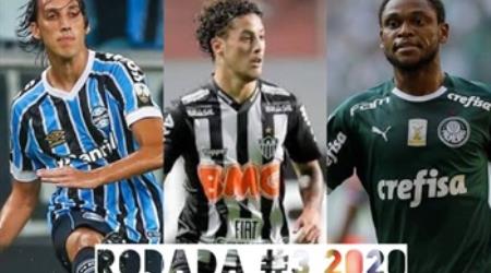 TOP 3 por posição, dicas e unanimidades da rodada #3 do Cartola FC 2020 - Campeonato Brasileiro. As dicas do Cartola FC Brasil para a 3ª rodada tem como melhor escalação e dicas os times do Atlético-MG, Palmeiras e Flamengo