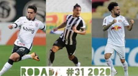 TOP 3 por posição, dicas e unanimidades da rodada #31 do Cartola FC 2020 - Campeonato Brasileiro. As dicas do Cartola FC Brasil para a 31ª rodada tem como melhor escalação e dicas os times do Corinthians, RB Bragantino e Santos