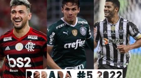 TOP 3 por posição, dicas e unanimidades da rodada #5 do Cartola FC 2022 - Campeonato Brasileiro. As dicas do Cartola FC Brasil para a 5ª rodada tem como melhor escalação e dicas os times do Atlético-MG, Flamengo e Palmeiras