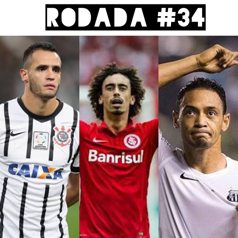 Dicas e unanimidades do Cartola FC para a 34ª rodada do Campeonato Brasileiro 2015. Em reta final de campeonato, a rodada #34 vem recheada de emoção com destaque ao Corinthians que já pode ser campeão. Internacional e Santos aparecem como boas dicas