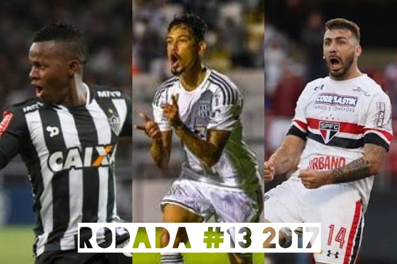 TOP 3 por posição, dicas e unanimidades da rodada #13 do Cartola FC 2017 - Campeonato Brasileiro. Ponte Preta, São Paulo e Sport possuem as melhores dicas para a 13ª rodada e montaremos os nossos times no Cartola com essa base