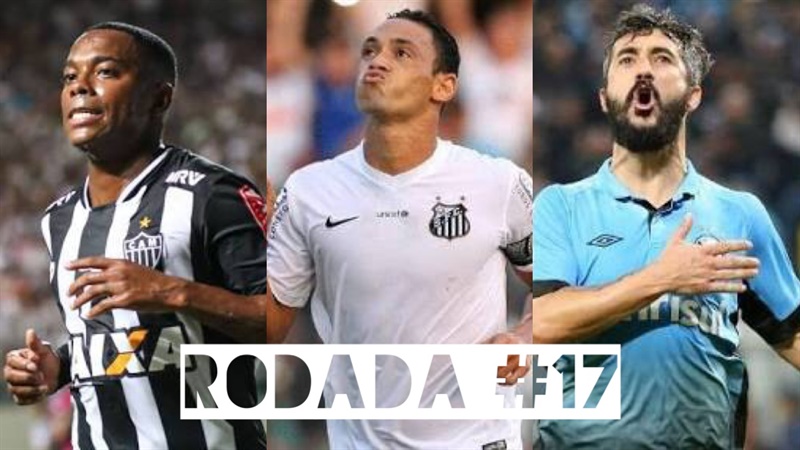 TOP 3 por posição, dicas e unanimidades da rodada #17 do Cartola FC - Campeonato Brasileiro 2016. As dicas do Cartola FC Brasil para a 17ª rodada tem como melhores dicas e indicação os times do Atlético Mineiro, Santos e Grêmio
