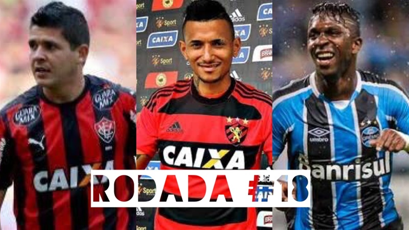 TOP 3 por posição, dicas e unanimidades da rodada #18 do Cartola FC - Campeonato Brasileiro 2016. As dicas do Cartola FC Brasil para a 18ª rodada tem como indicação de escalação e dicas os times do Vitória, Sport e Grêmio