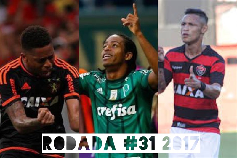 TOP 3 por posição, dicas e unanimidades da rodada #31 do Cartola FC 2017 - Campeonato Brasileiro. As dicas do Cartola FC Brasil para a 31ª rodada tem como melhor escalação e dicas os times do Atlético-MG, Corinthians e Sport