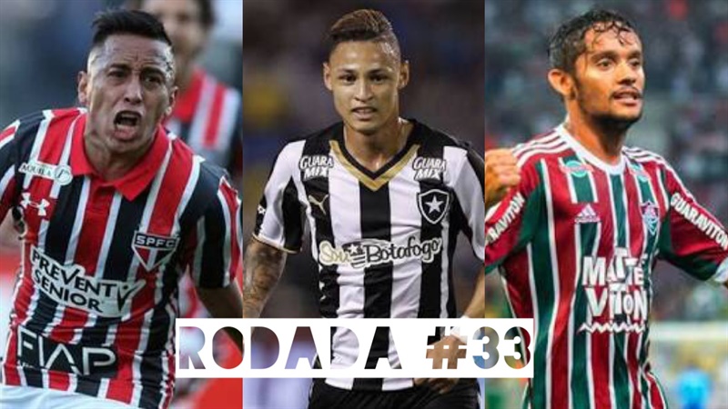 TOP 3 por posição, dicas e unanimidades da rodada #33 do Cartola FC - Campeonato Brasileiro 2016. As dicas do Cartola FC Brasil para a 33ª rodada tem como melhor escalação e dicas os times do Corinthians, Botafogo e São Paulo