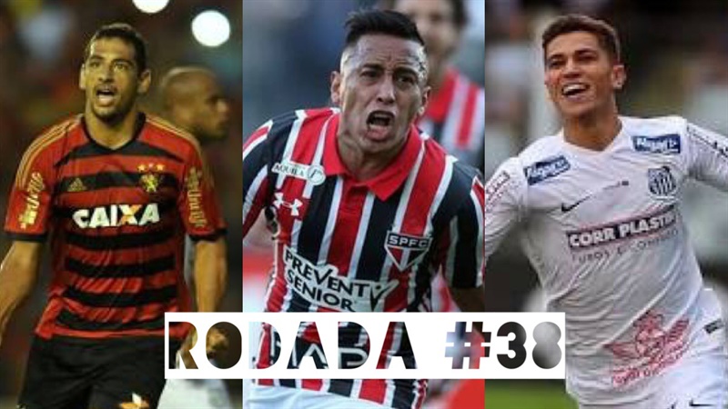 TOP 3 por posição, dicas e unanimidades da rodada #38 do Cartola FC - Campeonato Brasileiro 2016. As dicas do Cartola FC Brasil para a 38ª rodada tem como melhor escalação e dicas os times do São Paulo, Santos e Sport