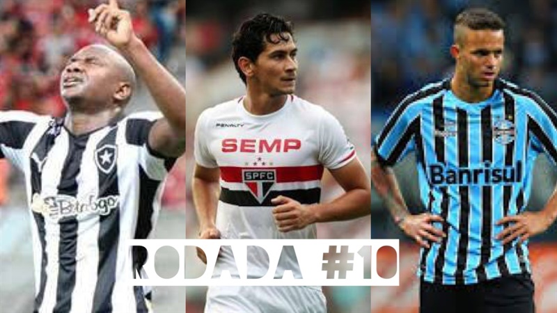 TOP 3 por posição, dicas e unanimidades da décima rodada #10 do Cartola FC - Campeonato Brasileiro 2016. As dicas do Cartola FC Brasil para a rodada #10 tem como melhores dicas para escalação os times do Botafogo, Grêmio e São Paulo
