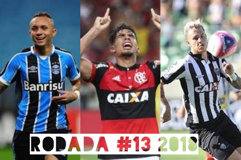 TOP 3 por posição, dicas e unanimidades da rodada #13 do Cartola FC 2018 - Campeonato Brasileiro. As dicas do Cartola FC Brasil para a 13ª rodada tem como melhor escalação e dicas os times do Cruzeiro, Grêmio e Corinthians