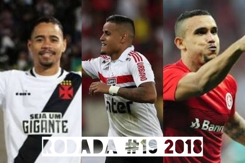 TOP 3 por posição, dicas e unanimidades da rodada #19 do Cartola FC 2018 - Campeonato Brasileiro. As dicas do Cartola FC Brasil para a 19ª rodada tem como melhor escalação e dicas os times do Santos, São Paulo e Internacional