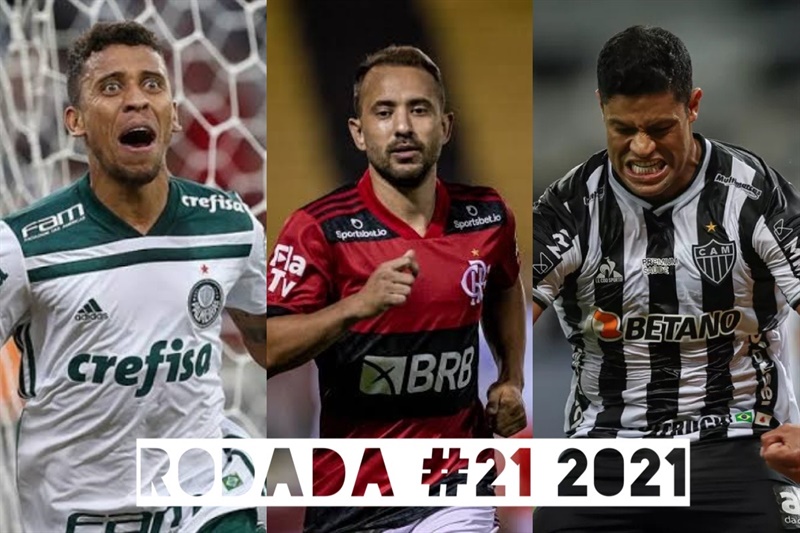 TOP 3 por posição, dicas e unanimidades da rodada #21 do Cartola FC 2021 - Campeonato Brasileiro. As dicas do Cartola FC Brasil para a 21ª rodada tem como melhor escalação e dicas os times do Palmeiras, Atlético-MG e Flamengo