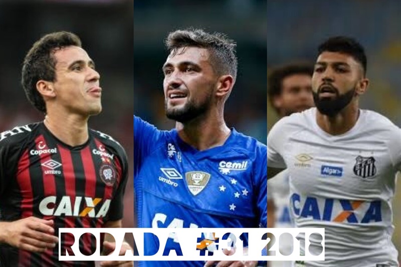 TOP 3 por posição, dicas e unanimidades da rodada #31 do Cartola FC 2018 - Campeonato Brasileiro. As dicas do Cartola FC Brasil para a 31ª rodada tem como melhor escalação e dicas os times do Santos, Cruzeiro e Atlético-PR