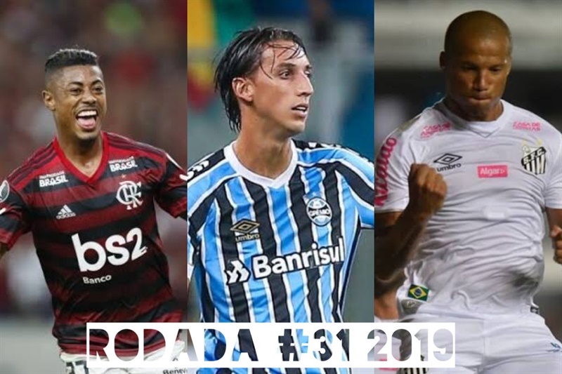 TOP 3 por posição, dicas e unanimidades da rodada #31 do Cartola FC 2019 - Campeonato Brasileiro. As dicas do Cartola FC Brasil para a 31ª rodada tem como melhor escalação e dicas os times do Flamengo, Grêmio e Santos
