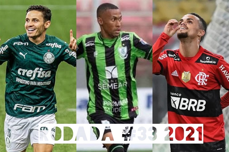 TOP 3 por posição, dicas e unanimidades da rodada #33 do Cartola FC 2021 - Campeonato Brasileiro. As dicas do Cartola FC Brasil para a 33ª rodada tem como melhor escalação e dicas os times do Atlético-MG, Flamengo e Santos