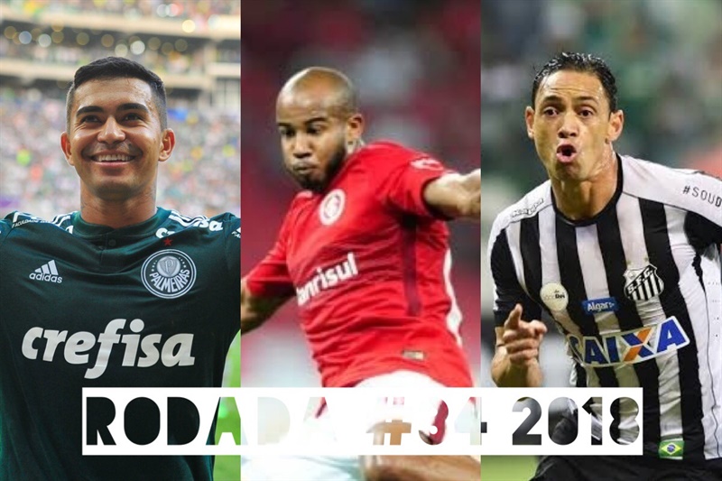TOP 3 por posição, dicas e unanimidades da rodada #34 do Cartola FC 2018 - Campeonato Brasileiro. As dicas do Cartola FC Brasil para a 34ª rodada tem como melhor escalação e dicas os times do Palmeiras, Internacional e Sport