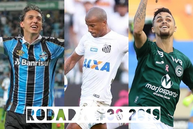 TOP 3 por posição, dicas e unanimidades da rodada #36 do Cartola FC 2019 - Campeonato Brasileiro. As dicas do Cartola FC Brasil para a 36ª rodada tem como melhor escalação e dicas os times do Santos, Grêmio e Goiás