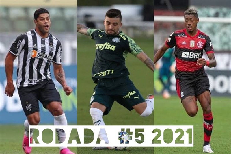 TOP 3 por posição, dicas e unanimidades da rodada #5 do Cartola FC 2021 - Campeonato Brasileiro. As dicas do Cartola FC Brasil para a 5ª rodada tem como melhor escalação e dicas os times do Flamengo, Palmeiras e Atlético-MG
