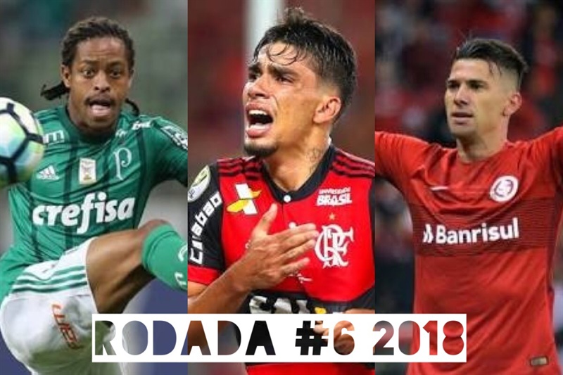 TOP 3 por posição, dicas e unanimidades da rodada #6 do Cartola FC 2018 - Campeonato Brasileiro. As dicas do Cartola FC Brasil para a 6ª rodada tem como melhor escalação e dicas os times do Palmeiras, Flamengo e Internacional