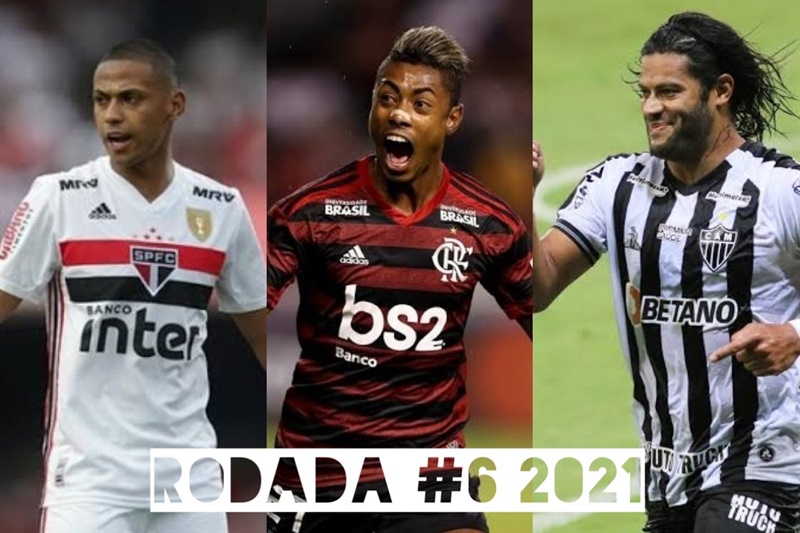 TOP 3 por posição, dicas e unanimidades da rodada #6 do Cartola FC 2021 - Campeonato Brasileiro. As dicas do Cartola FC Brasil para a 6ª rodada tem como melhor escalação e dicas os times do Flamengo, São Paulo e Atlético-MG