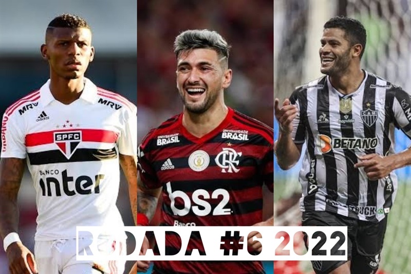 TOP 3 por posição, dicas e unanimidades da rodada #6 do Cartola FC 2022 - Campeonato Brasileiro. As dicas do Cartola FC Brasil para a 6ª rodada tem como melhor escalação e dicas os times do Atlético-MG, Palmeiras e São Paulo