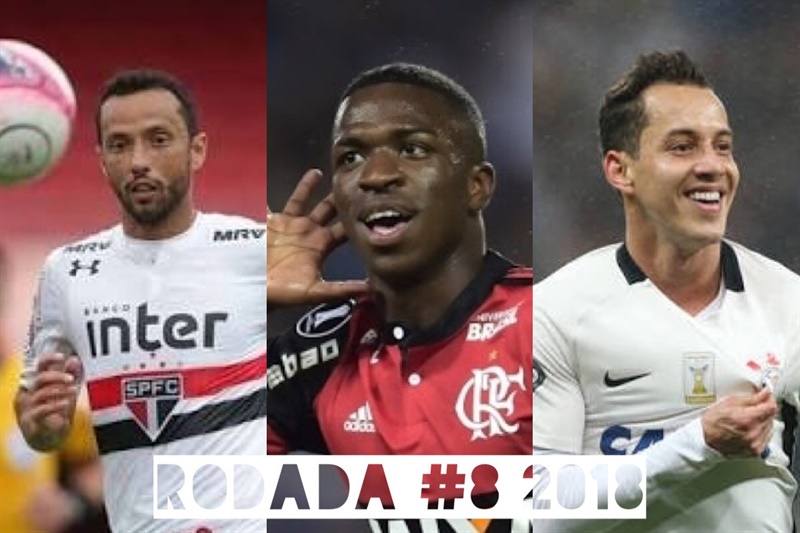 TOP 3 por posição, dicas e unanimidades da rodada #8 do Cartola FC 2018 - Campeonato Brasileiro. As dicas do Cartola FC Brasil para a 8ª rodada tem como melhor escalação e dicas os times do Vasco, Flamengo e Corinthians