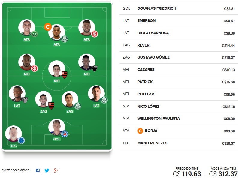 Dicas para montar um time bom e barato na rodada #34 do Cartola FC 2018. Veja nossas dicas de time voltada exclusivamente para o ganho de cartoletas na trigésima quarta rodada do Cartola FC 2018