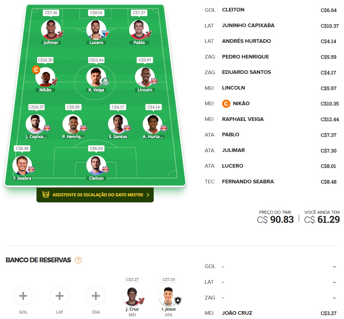 Dicas Tiro Curto #32 Time para disputas rápidas / ligas por rodada, com o objetivo de ser o maior pontuador e faturar toda a premiação. Confira o time base e as apostas para mitar na rodada #32 do Cartola 2024