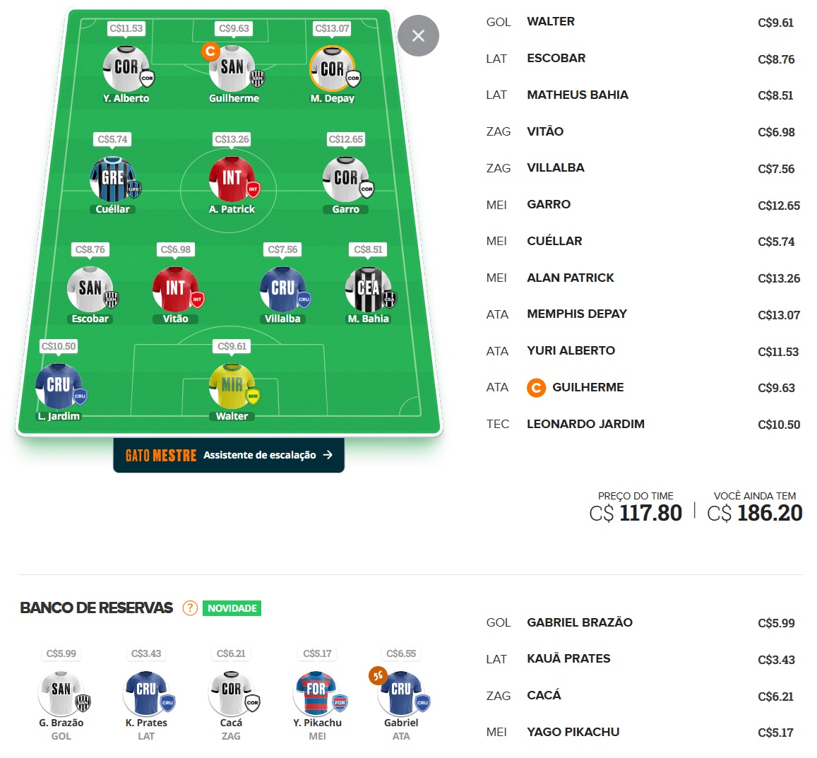 Tio Patinhas Brasil #29 Dicas para montar um time bom e barato e ainda valorizar na rodada #29 do Cartola FC 2025. Essas dicas são para ganhar cartoletas na vigésima nona rodada do Cartola FC